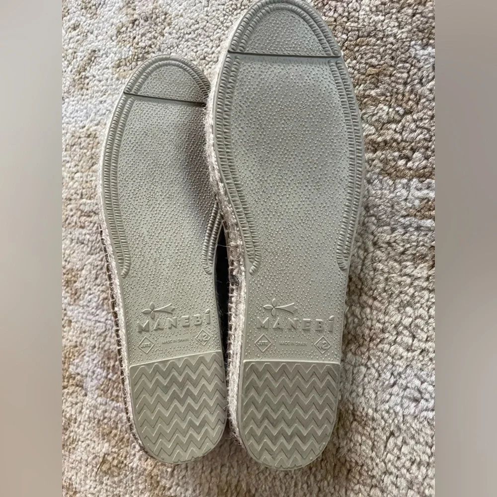 Manebi Suede Flat Espadrilles Hamptons 42